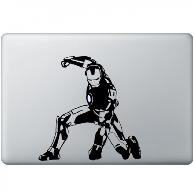 Iron Man (2) MacBook Aufkleber Schwarz MacBook Aufkleber